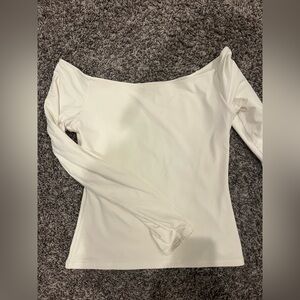 Elegant Off-Shoulder White Top